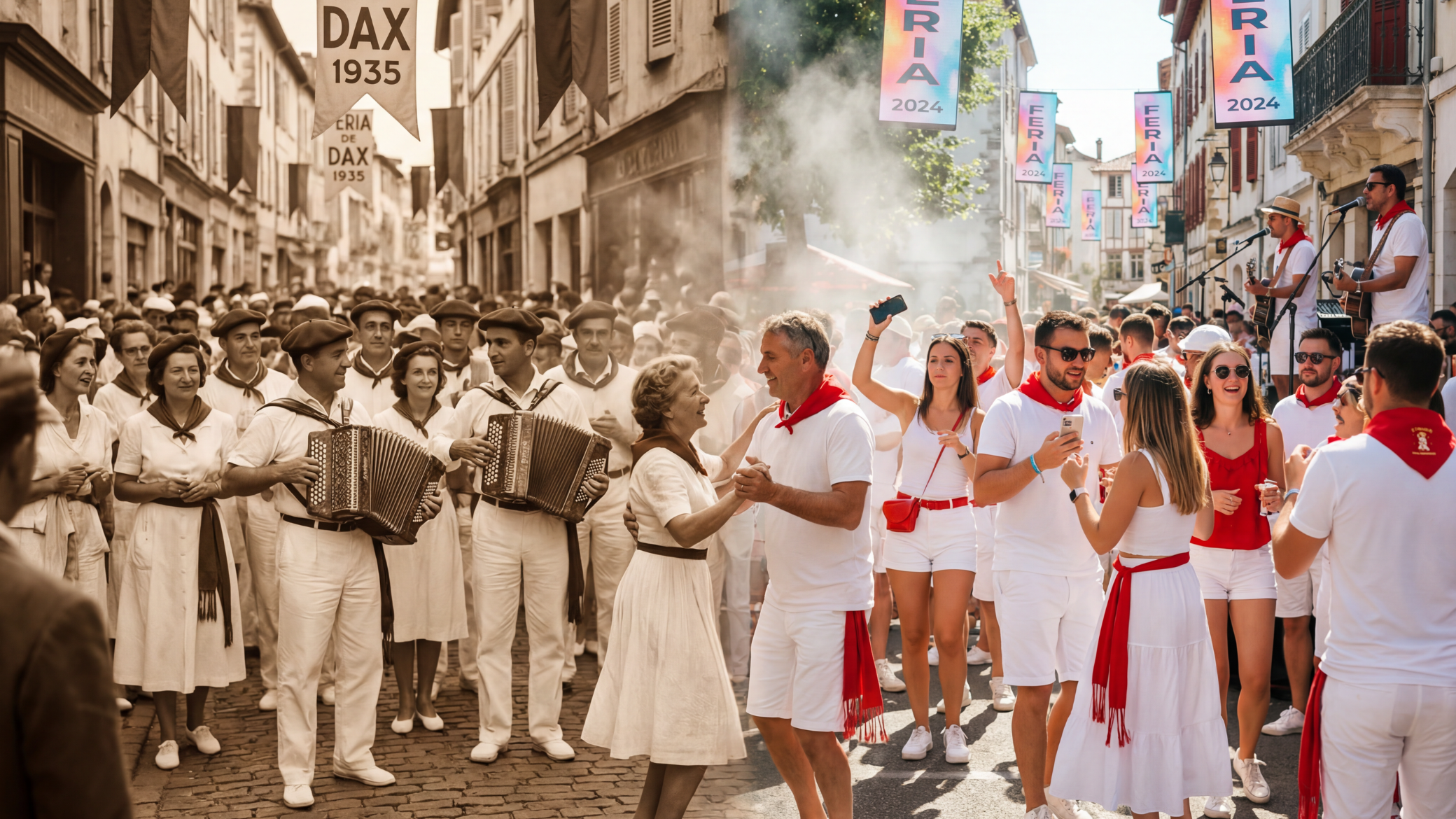 D'où vient le blanc et le rouge ? L'histoire des couleurs de la féria