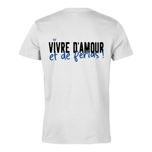 T-shirt "Amour&Férias" bleu